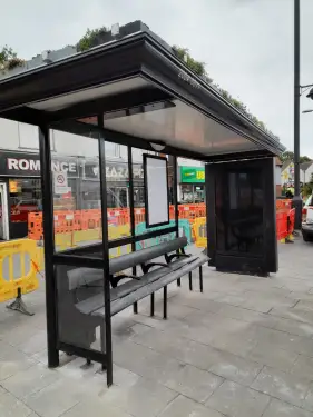 Click Here To Enlarge This Photo Of Bus Stops Installed In Derby