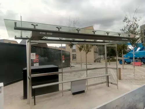 Click Here To Enlarge This Photo Of Bus Stops Installed In Derby