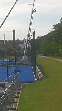 Click Here To Enlarge This Photo Of Mast Erection