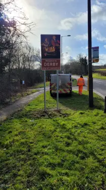 Click Here To Enlarge This Photo Of Derby Gateway Signage